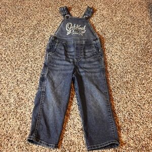 OshKosh Denim Overalls Carpenter Pockets Adjustable Straps‎ 3T